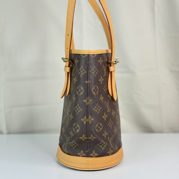 Louis Vuitton Petit Bucket Shoulder Bag Monogram Canvas - Picture 4 of 8